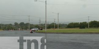 Foto: Construcción de nuevos carriles y rotonda en Ciudad Sandino ayuda a descongestionar tráfico vehicular / TN8