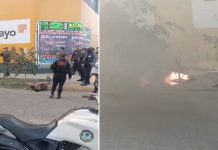 Vecinos enfurecidos golpean y prenden fuego a un ladrón en Perú Propinan brutal golpiza y prenden fuego a un ladrón en Perú