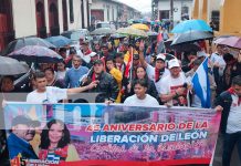 Foto: León celebra 45 años de la liberación con ofrendas y guardia de honor/TN8