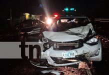 Foto: Taxista muere tras brutal impacto en el km 21 ½ de la Carretera Nueva a León/TN8