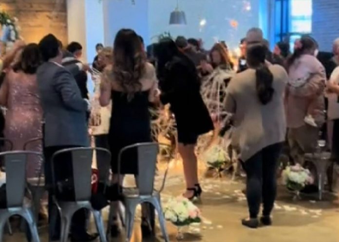 Foto: Novia sufre tremendo susto en su boda /cortesía Foto: Novia sufre tremendo susto en su boda /cortesía