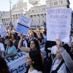 Docentes en Argentina intensifican protestas en busca de salarios dignos Foto: Protestas en Argentina /cortesía