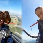 Piloto vive «el susto de su vida» tras destaparse el techo en pleno vuelo Foto: Piloto se viraliza en redes /cortesía