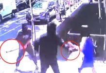 Dos «malandros» agreden brutalmente a una mujer en plena luz del día (VIDEO) Foto: Violento ataque a mujer /cortesía