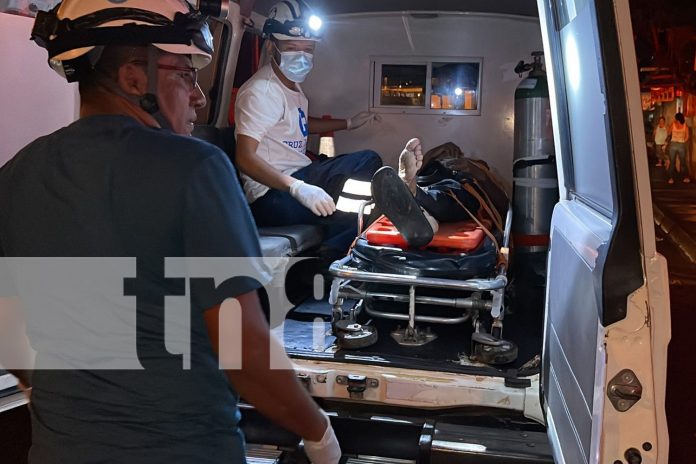 Foto: Peatón lesionado tras ser embestido por motociclista que se dio a la fuga en Juigalpa/TN8