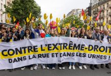 Miles de personas marchan en Francia contra la extrema derecha Foto: Francia en marcha /cortesía