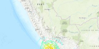 Sismo de magnitud 7 sacude la costa sur de Perú