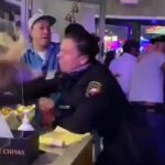 Foto: Tremendo show armó en restaurante /cortesía