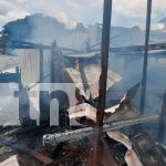 Incendio arrasó con 4 viviendas en Estelí