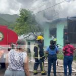 Incendio destruye vivienda de directora de albergue en Somoto Foto: Incendio destruye vivienda de directora de albergue en Somoto/ TN8