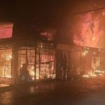 Devastador incendio en mercado de Tailandia deja cientos de animales muertos Foto: Devastador incendio de mercado en Tailandia /Cortesía