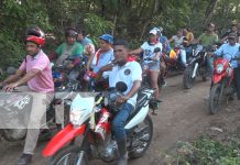 Foto: Multitudinaria caminata en saludo al 45/19 en una comunidad rural de Nandaime/TN8