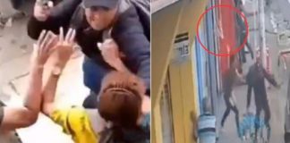 Foto: Mujeres golpean a ladrón en Colombia /Cortesía
