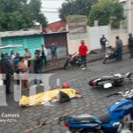 Cámaras de seguridad capturan impactante accidente en el distrito dos de Managua Foto; Cámaras de seguridad capturan impactante accidente en el distrito dos de Managua/ TN8