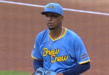 Ofensiva no respalda a Rodríguez quien pierde en su debut carlos, rodriguez, brewers, baseball, deporte,