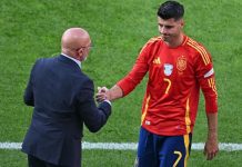 La redención del capitán Morata cuando usa «La roja» Alvaro Morata el capitán de "La Roja"