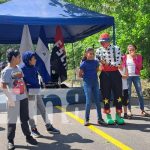 3.37 cuadras se inauguraron en el Bo. Los chagüites, Distrito VI de Managua Entrega de calles asfaltadas en Managua