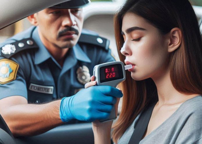 Foto: Inspección por alcoholemia / Imagen IA