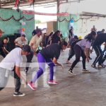 Zumbatón pone a sudar a estudiantes de la Academia Nacional de Bomberos Foto: Zumbatón con bomberos de Nicaragua / TN8