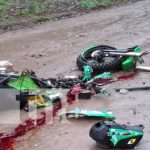 ¿Iba ebrio? Motorizado muere en Boaco al perder el control Foto: Mortal accidente de tránsito en Boaco / TN8