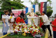 Avenida de la Revolución en Rivas estrena monumento de Carlos Fonseca Foto: Develación de monumento en honor a Carlos Fonseca, en la Avenida de la Revolución, en Rivas / TN8
