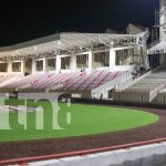 La noche se iluminó desde el nuevo Estadio de Béisbol en León Foto: Estadio de béisbol en León / TN8