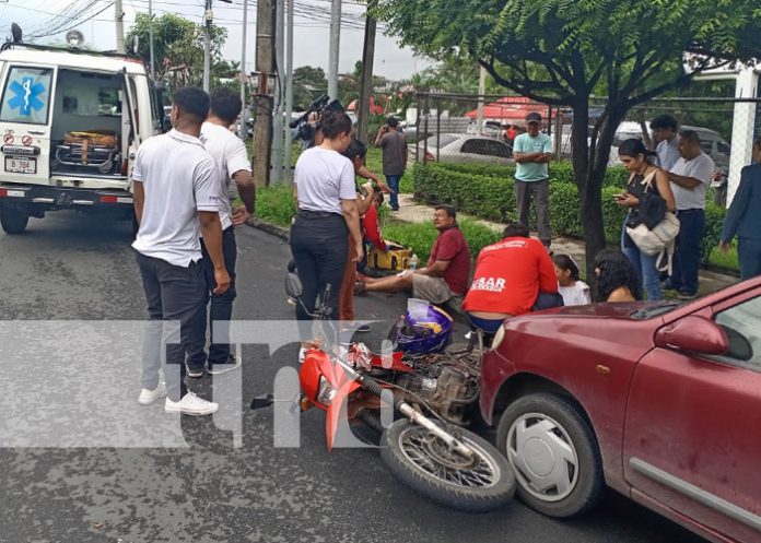 Foto: Fuerte accidente en zona de Bolonia, Managua / TN8 Foto: Fuerte accidente en zona de Bolonia, Managua / TN8
