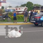 Una mujer muere en dantesco accidente en la Rotonda Cristo Rey, Managua Internautas se solidarizan por la muerte de pareja que murió en la Rotonda Cristo Rey