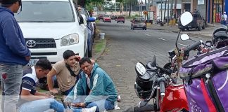 Foto: Motociclista sufre accidente junto a su pasajero "Picap" en Managua / TN8