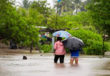 45 personas evacuadas en El Salvador tras potentes lluvias Foto: Inundaciones en El Salvador /cortesía