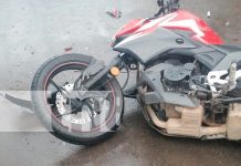 Dos jóvenes heridos tras choque de motocicleta en Rivas Foto: Dos jóvenes heridos tras choque de motocicleta en Rivas/TN8