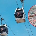 Graban contenido para adultos en cabinas del Mexicable Foto: Graban contenido para adultos en cabinas del Mexicable / Cortesía