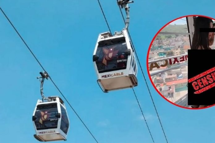 1 Foto: Graban contenido para adultos en cabinas del Mexicable / Cortesía