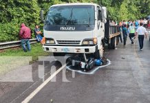 Motociclista muere en colisión con camioneta en Jinotega Foto: Motociclista muere en colisión con camioneta en Jinotega/TN8