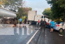 Insólita cuádruple colisión deja un fallecido en Chinandega Foto: Cuádruple accidente de tránsito deja un fallecido en Chinandega / TN8