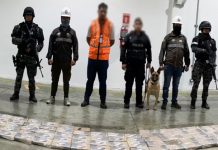 Ecuador incauta contenedor con cocaína que se dirigía a Panamá Foto: Golpe al narcotráfico en Ecuador /cortesía