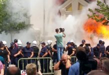 Violentas protestas en Albania se salen de control Foto: Violentas protestas en Albania /cortesía