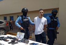 Atrapan a presunto «pinta» de la pandilla 18 en Honduras Foto: Operativo en Honduras /cortesía