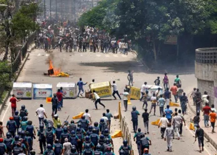 Foto: Protestas en Bangladés /cortesía Foto: Protestas en Bangladés /cortesía