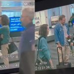 ¡La encontró con el otro! Bandida mujer es sorprendida por su otro novio Foto: Tremendo susto de mujer en pleno aeropuerto /cortesía