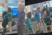 ¡La encontró con el otro! Bandida mujer es sorprendida por su otro novio Foto: Tremendo susto de mujer en pleno aeropuerto /cortesía