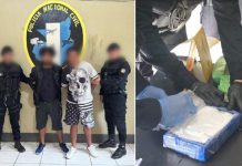 Detienen a dos salvadoreños con cocaína y marihuana en Guatemala Foto: Operativo en Guatemala / cortesía