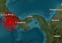 Temblor de magnitud 5,7 estremeció la frontera entre Panamá y Costa Rica Temblor de magnitud 5,7 estremeció la frontera entre Panamá y Costa Rica