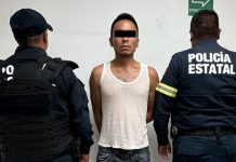 Policía de México captura a cobarde que golpeó salvajemente a su pareja Detenido por autoridades estatales de México