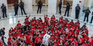 Foto: Protestas en Washington tras la llegada de Netanyahu /Cortesía