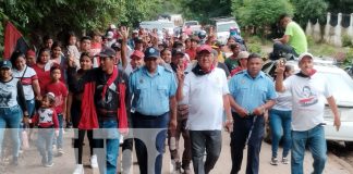 Foto: Multitudinaria caminata en respaldo al 45 /19 al noreste de Nandaime/TN8