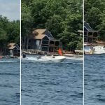 Joven salta sobre lancha fuera de control en Estados Unidos para evitar accidente Foto: Joven evita accidente en Estados Unidos /cortesía