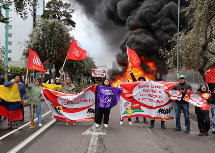Foto: Protestas en Ecuador /cortesía