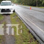 Conductor pierde control y choca contra un puente en Chontales Foto: Accidente en Chontales /TN8