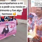 Clase amor: organizó un desfile para proponerle matrimonio a su novia Foto: Hombre organiza desfile para pedirle matrimonio a su novia /Cortesía